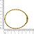 Bracelete fixo com detalhes de folhas folheado em ouro Lucia ( serve do 15/17,5 cm) - Imagem 3