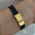 Pulseira Filhos Courino PRETO (1 menina) acabamento folheado em ouro ( 1 filho) - Imagem 2
