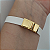 Pulseira Filhos Courino BRANCO com 2 meninos acabamento folheado em ouro - Imagem 2