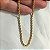 Colar correntaria  fio baiano 4 mm folheado em ouro ( 45 cm) - Imagem 3