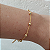 Pulseira correntaria com mini bolinhas folheado em Ouro ( ESFERA) - Imagem 1