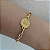 Pulseira Correntaria com Moeda de São Bento pequena folheado em ouro ( P, M ou G) - Imagem 1