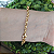 Pulseira Correntaria com placa de cruz com detalhes em strass folheado em ouro ( P, M ou G) - Imagem 2