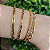 Pulseira correntaria italia pp Folheado em ouro ( P, M ou G) - Imagem 3