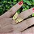 Anel formato borboleta folheado em ouro (Dedo 19) - Imagem 1