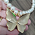 Colar com pérolas e pingente borboleta folheado a ouro ( 40 cm + extensor) - Imagem 2