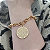 Pulseira Correntaria  G com pingente Oração Ave Maria e imagem Nossa senhora folheado em ouro - Imagem 1