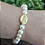 Pulseira pérolas com passador Nossa Senhora Aparecida folheado em ouro - Imagem 1