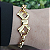 Pulseira Correntaria com detalhe de laço folheado em ouro ( P, M ou G) - Imagem 1