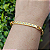Bracelete Dourado com detalhes de pedrinhas strass ( tamanho único 15 a 18 cm) - Imagem 1