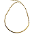 Colar aro fixo sem pingente folheado em ouro - Imagem 1