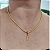 Pingente FINA Pequeno com Letra Personalizada  Folheado em Ouro - Imagem 2