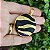 Pingente com Detalhes Tigrados  redonda – Folheado a Ouro - Imagem 1