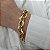 Pulseira correntaria com detalhes de flores Folheado em ouro ( P, M e G) - Imagem 2