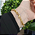 Pulseira Correntaria Elo Português (Íris) com Placa Jesus Folheada em Ouro - Imagem 2
