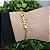 Pulseira Correntaria grumed pp com placa amor Folheada em Ouro - Imagem 1