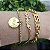 Mix de Pulseiras correntarias ( Jesus, placa amor e placa vida) - folheado( P, M ou G) - Imagem 1
