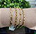 Mix de Pulseiras correntarias 4 peças ( bolinha, cart e elo português) - folheado( P, M ou G) - Imagem 1
