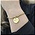 Pulseira Correntaria veneziana pp com pingente afeto dourada - folheado em ouro ( P, M ou G) - Imagem 1