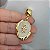 Pingente Oval em Madrepérola com 1 Menina Personalizada Folheado em Ouro - Imagem 1