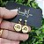1 par de brinco com pingente oval com seu signo - Escolha seu signo abaixo - Imagem 1
