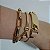 Mix Pulseiras Douradas Luz e Poder  Folheado em ouro - Imagem 2