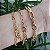 Mix Pulseiras Correntaria Dourado Pulsação com fecho e extensor - Imagem 2