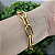 Pulseira Correntaria elos grandes folheado em ouro (Afrodite) - Imagem 2