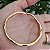 Bracelete fixo com desenho de ondas  folheado em ouro  Julia( serve do 15/17 cm) - Imagem 4
