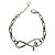 Pulseira Correntaria Fé Folheado em Ródio (Prateado) - Imagem 1
