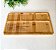 Petisqueira com 4 Divisórias 33x19 cm em Bambu Personalizada - Imagem 2