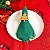Porta Guardanapo Pinheiro de Natal com Argola em Bambu Mesa Posta - Imagem 3
