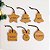 Kit 6 Enfeites para Árvore de Natal Personalizados em Bambu - Imagem 2
