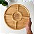 Petisqueira Redonda com 5 Divisórias em Bambu Personalizada - Imagem 5