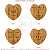 Porta Alianças Casamento Caixa Coração Personalizada Bambu - Imagem 4