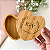 Porta Alianças Casamento Caixa Coração Personalizada Bambu - Imagem 2