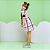 Vestido Infantil Vichy Manga Princesa - Imagem 2