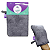Luva Lustrar Polir Inox 100% Microfiba 20x14 Casa Tem Clean Cor Cinza-escuro - Imagem 1