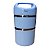 Marmita Lancheira Vertical Yin's Inox Azul ou Preto Com Alça - Imagem 2
