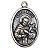 Medalha Metal Dupla Face São Francisco De Assis E Padre Pio - Imagem 2