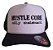 Boné trucker Hustle Core aba curva black/white - Imagem 1