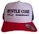 Boné trucker Hustle Core aba curva white/blue/red - Imagem 1