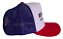 Boné trucker Hustle Core aba curva white/blue/red - Imagem 2
