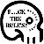 sticker skull hustle core ( branco 7x7 cm / preto 8x5 cm ) - Imagem 1