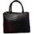 BOLSA FEMININO KEEP NAIPE 16240 CROCO/PRETO - Imagem 1