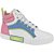 TENIS FEMININO MOLECA 5740205 BRANCO/PINK GLOSS/FUCSIA - Imagem 2