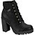 COTURNO FEMININO MOLECA 5325119 NAPA PRETO - Imagem 1