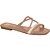 RASTEIRA FEMININO MOLECA 5462127 NAPA NUDE/BRANCO OFF - Imagem 1