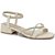 SANDALIA FEMININO RAMARIM 2448201 ALMOND - Imagem 1