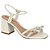SANDALIA FEMININO BEIRA RIO 8436230 OURO ROSADO/NUDE - Imagem 3